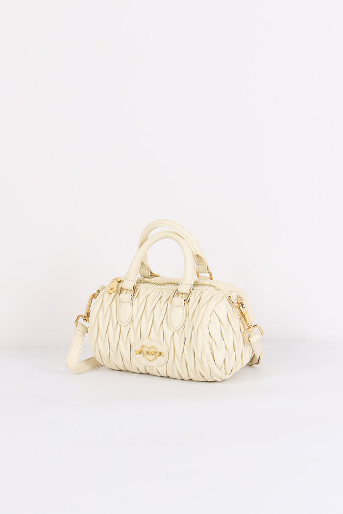 Bauletto Piccolo Goffrato Cuor Avorio-2