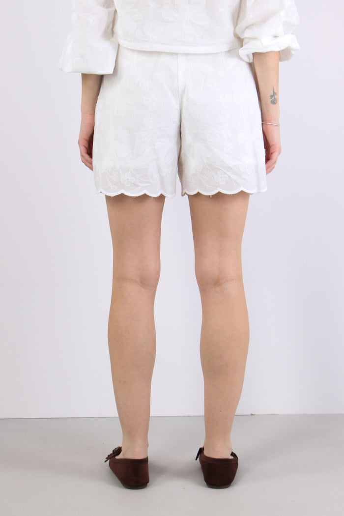 Short Ricami Bianco-4