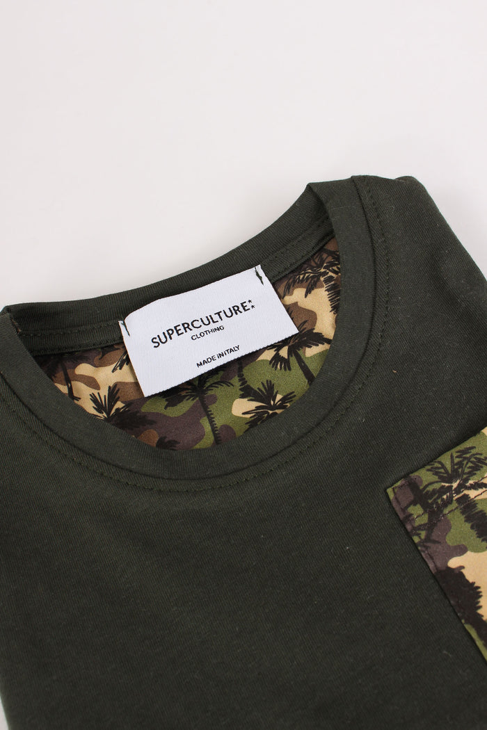 T-shirt Taschino Mimetico Militare-5