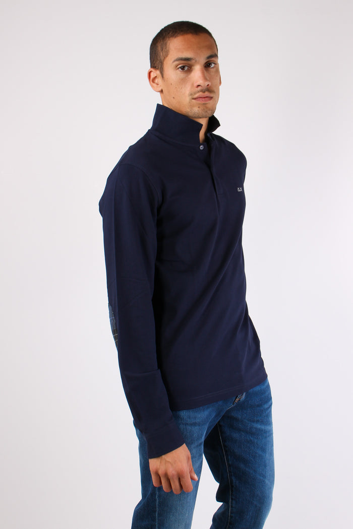 Polo Ml Toppa Contrasto Navy Blue-6