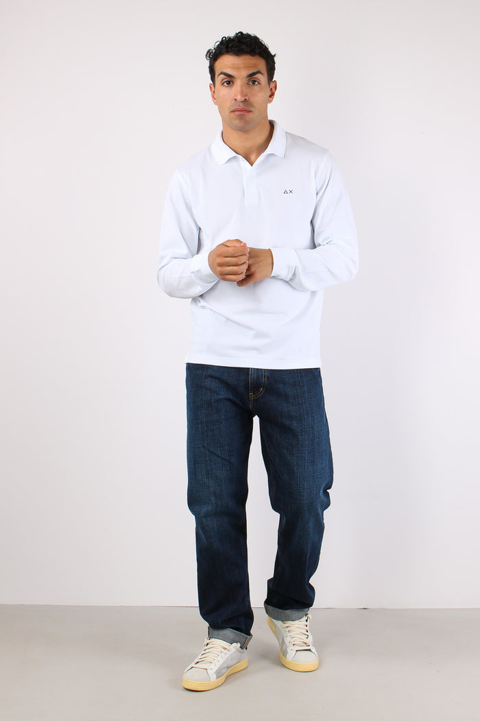 Polo M/l Basica Bianco-5