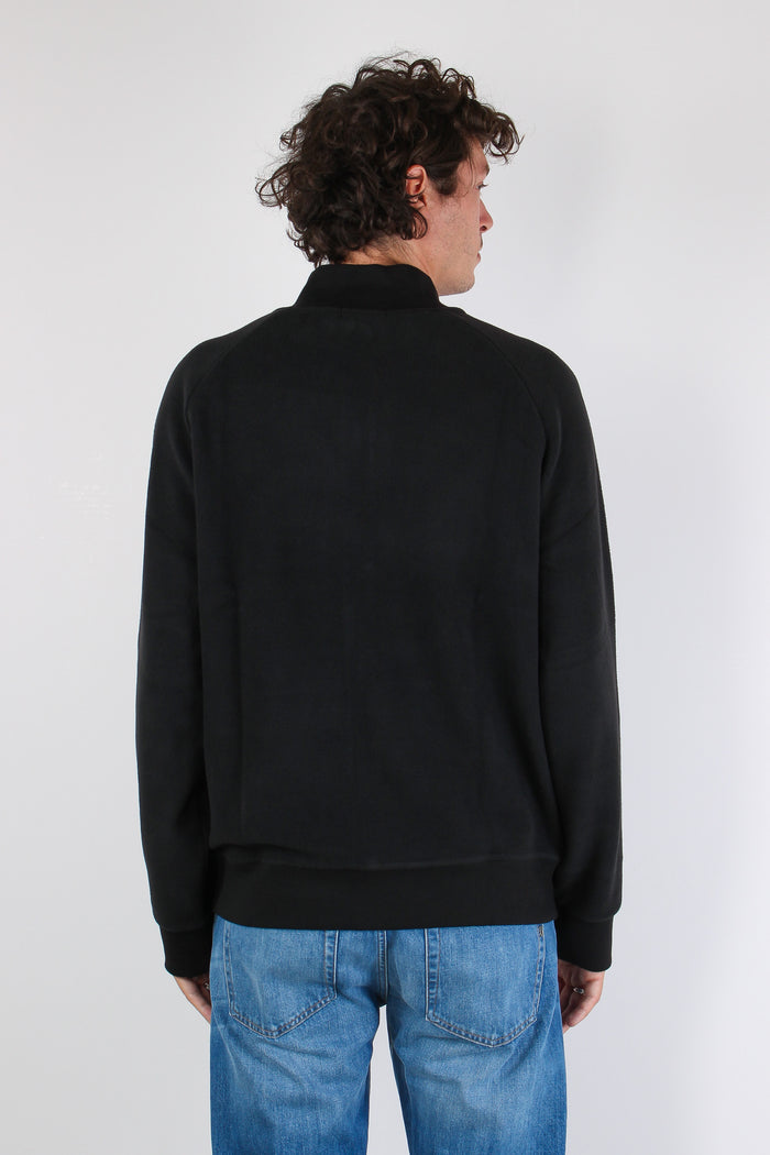 Felpa Full Zip Polo Black-4