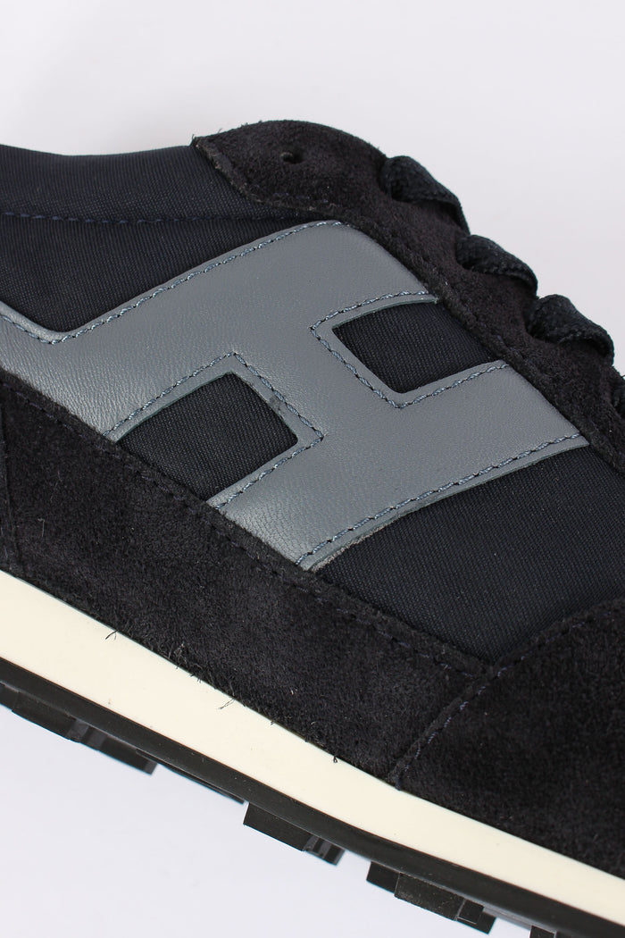 Sneaker Tessuto Tecnico Camoscio Blu-8