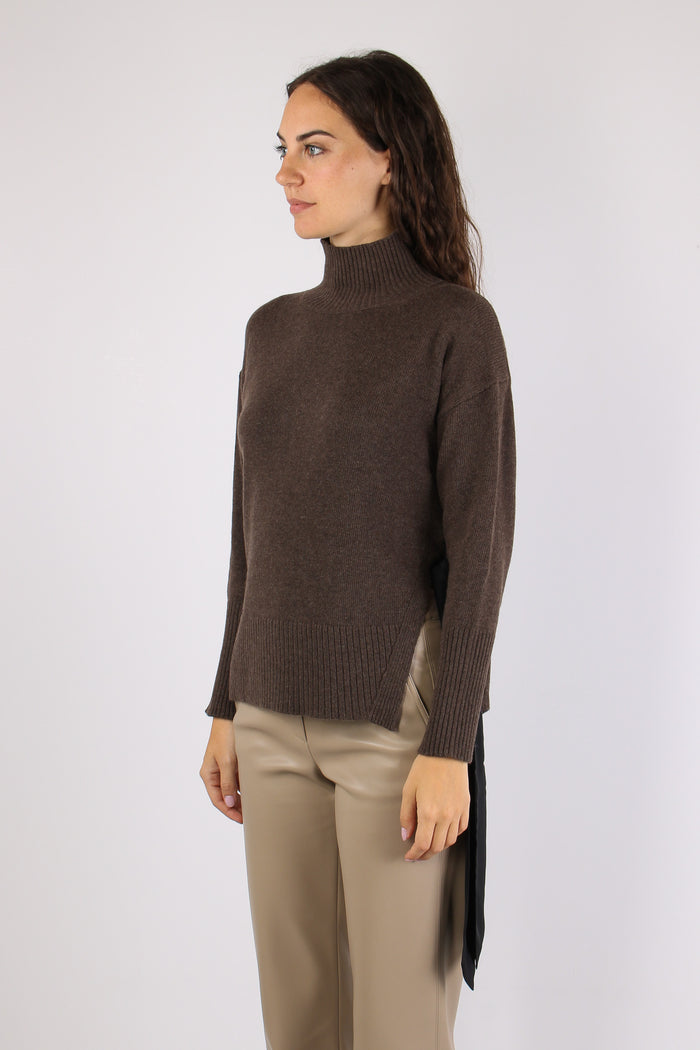 Mlspietra Maglia Cachemire Fiocco -moro Melange-6