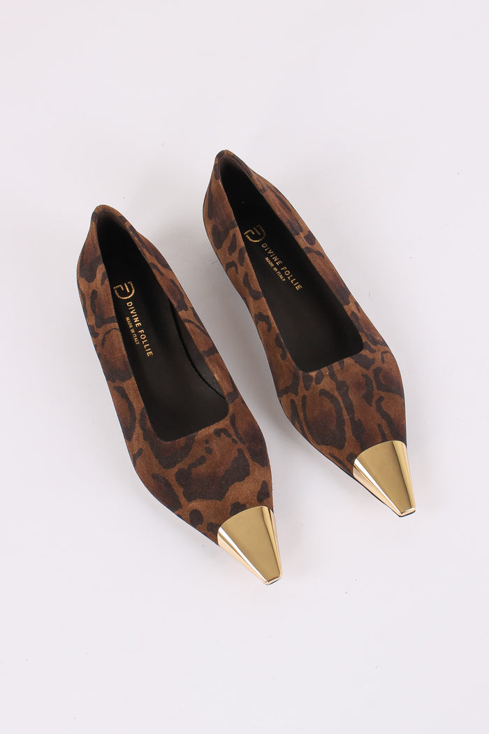 Ballerina Animalier Punta Oro Animalier-5