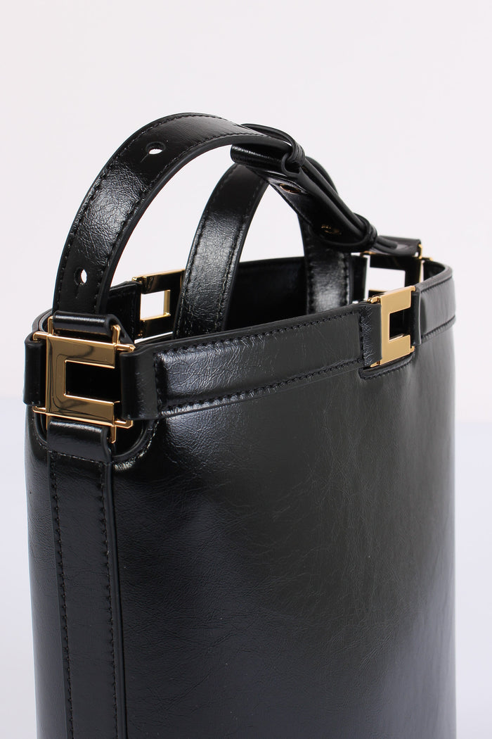 Secchiello Pelle Nero-6