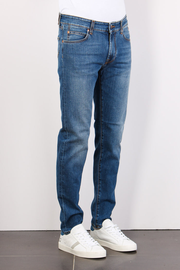 Denim Slim Fit Denim Medio-5