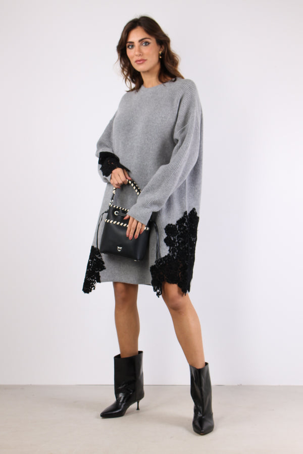 Valledaosta Abito Inserto Pizz Grigio Monumento