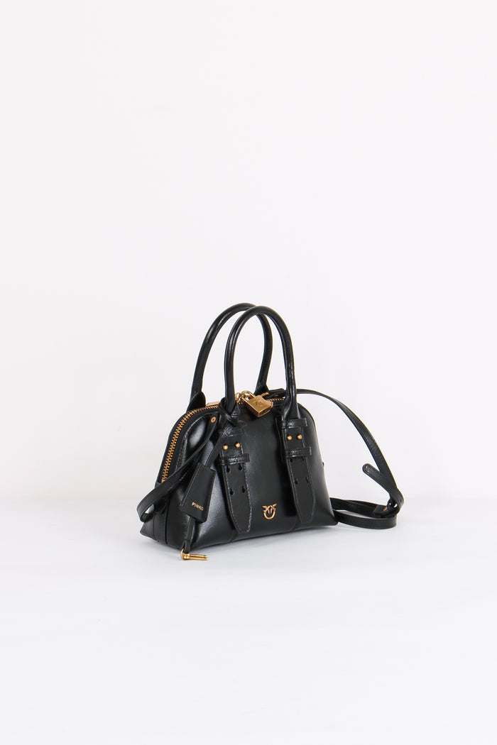 Bowling Bag Zip Mini Nero/gold-6