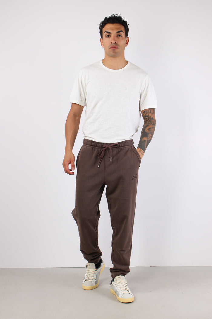 Pantalone Felpa Delavee Marrone-3