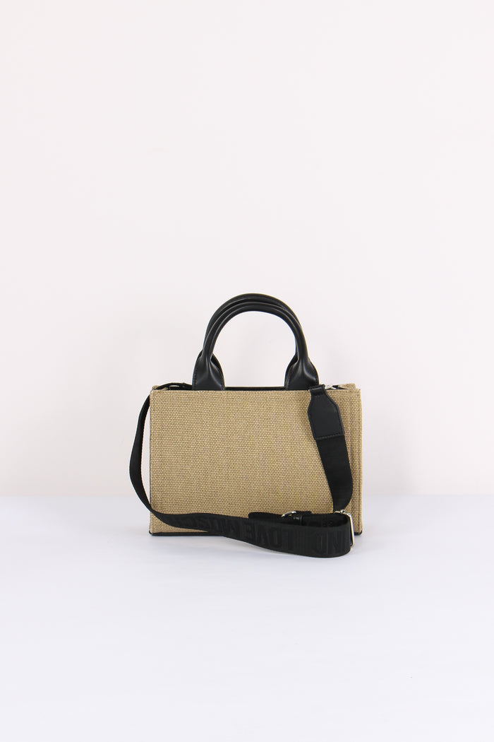 Borsa 2 Manici Logo Canvas Oro-3
