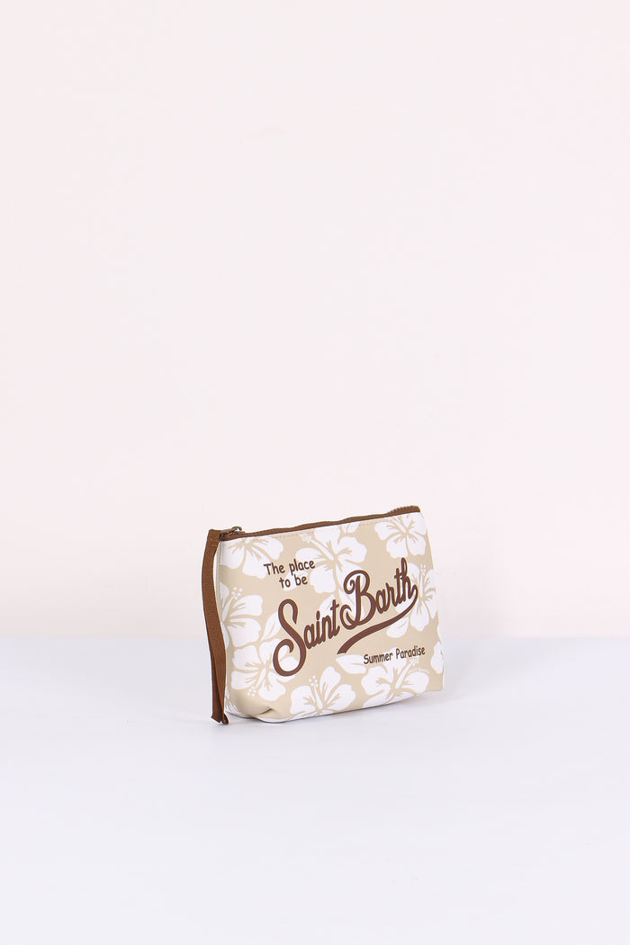 Aline Pochette Fiori Beige-5