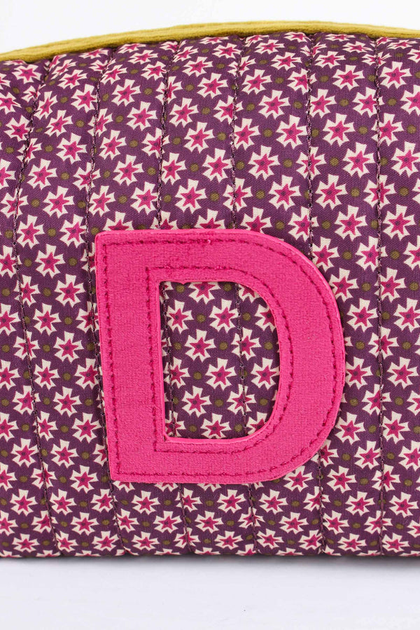 Pochette Patch Lettera D Viola/ocra-2