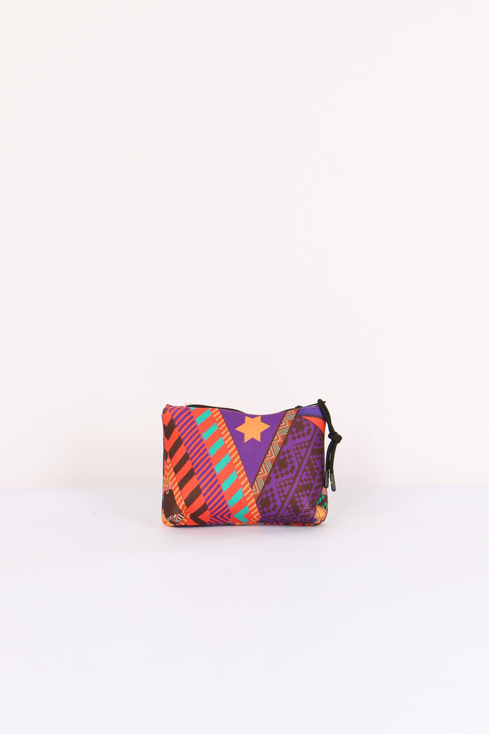Pochette Neoprene Fantasia Viola/arancio-3