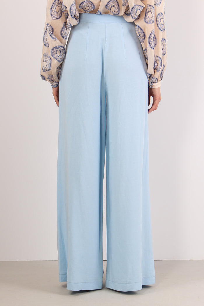 Pantalone Palazzo Misto Viscos Polvere-4