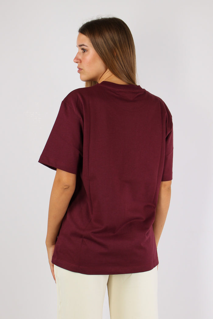 T-shirt Over College Bordeaux-4