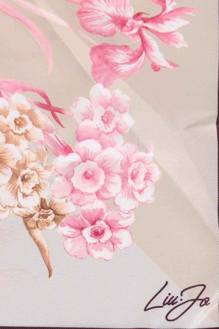 Foulard Flowery Cranberry-5