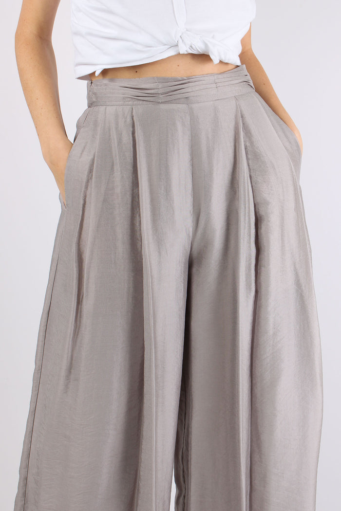 Pantalone Arriccio Vita Pences Fango-8