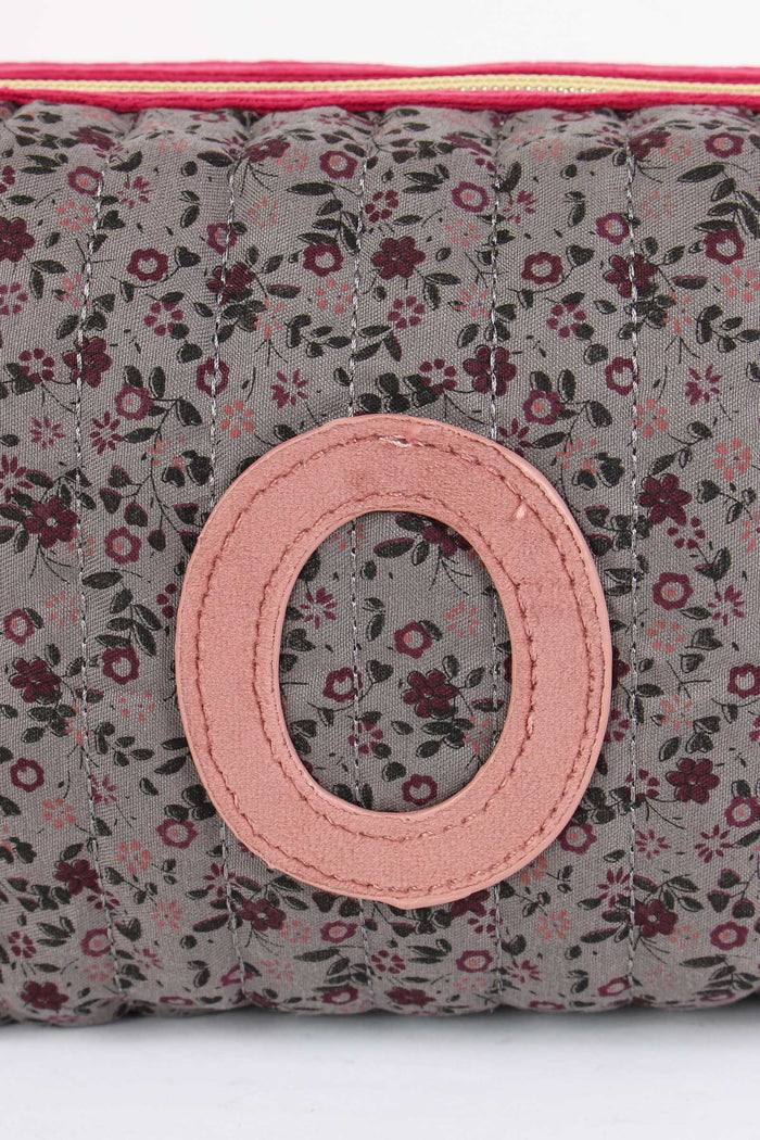 Pochette Patch Lettera O Grigio/ciliegia-2