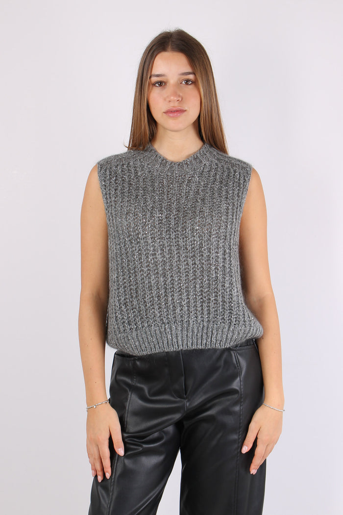 Gilet Mohair Paillettes Perla-3
