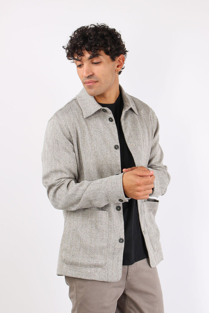 Giacca Camicia Resca Beige-6