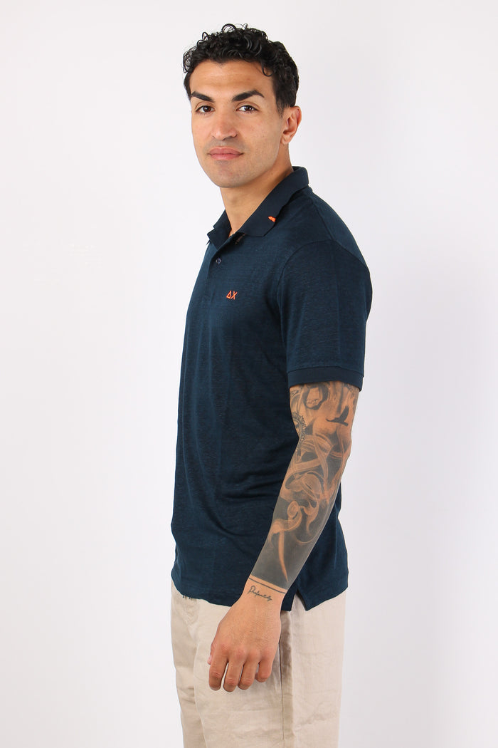 Polo Jersey Lino Navy Blue-6
