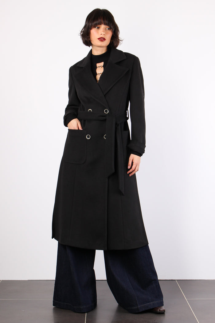 Celine_a Cappotto Diagonale Black