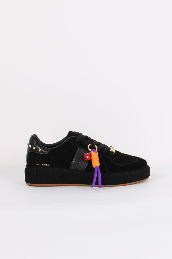 Sneakers Camoscio Borchie Black