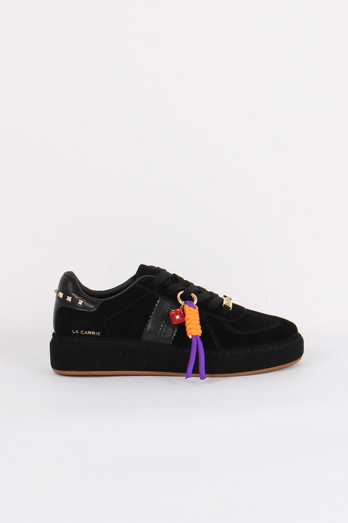 Sneakers Camoscio Borchie Black