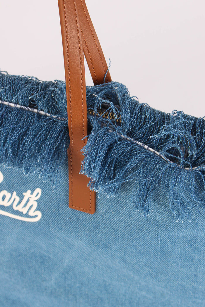 City Bag Frange Denim-7