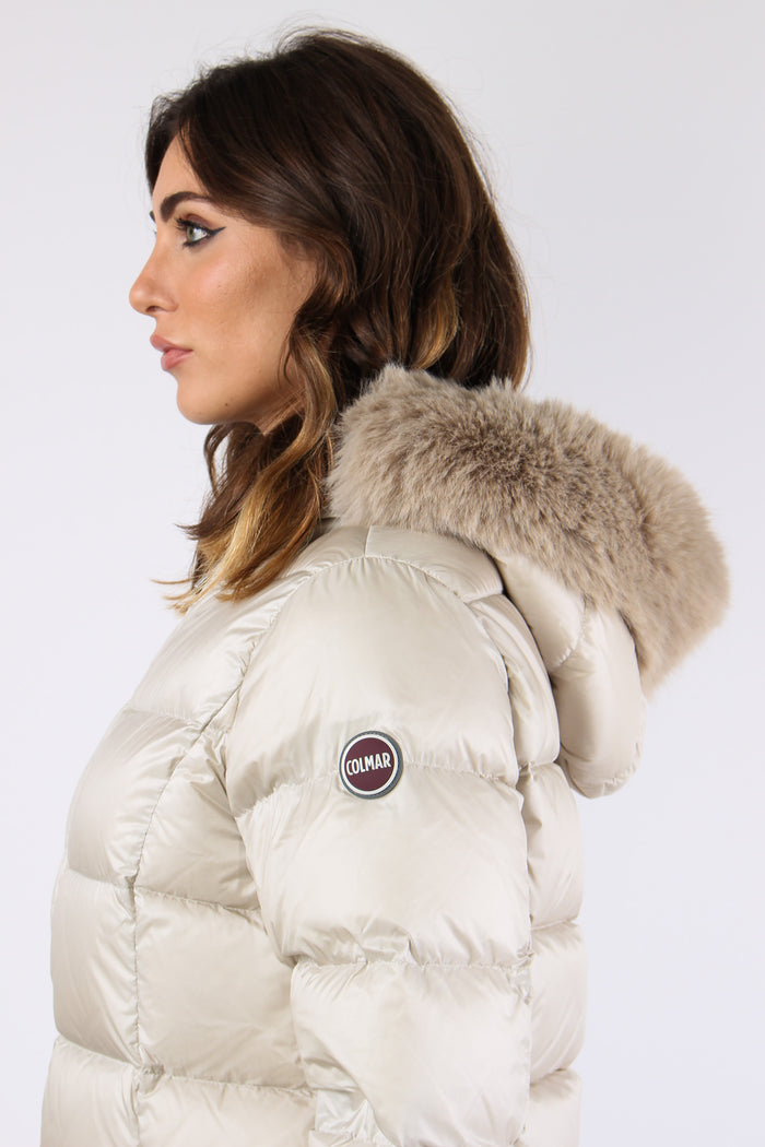 Piumino Lungo Ecopelliccia Canapa-8