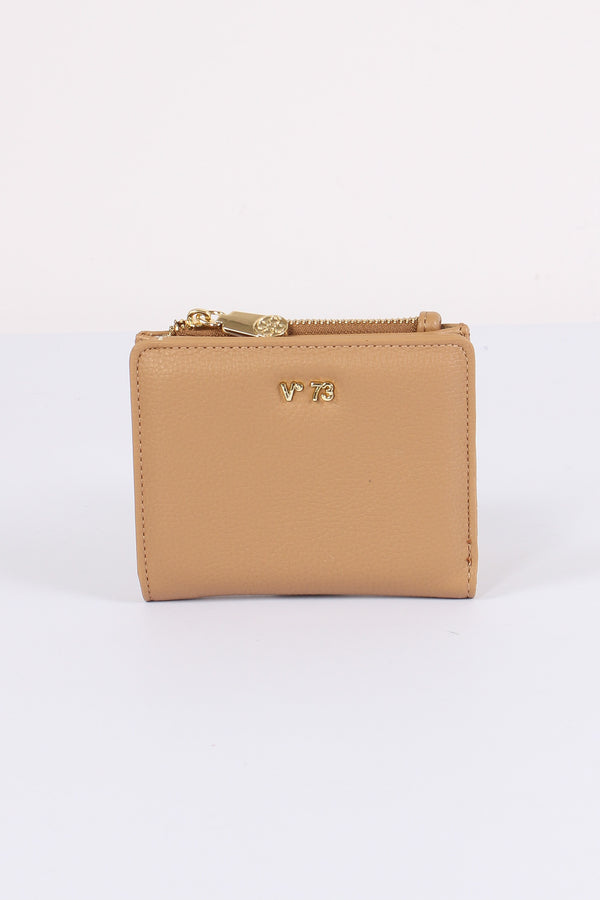 Keira Portafoglio Small Zip Around Beige