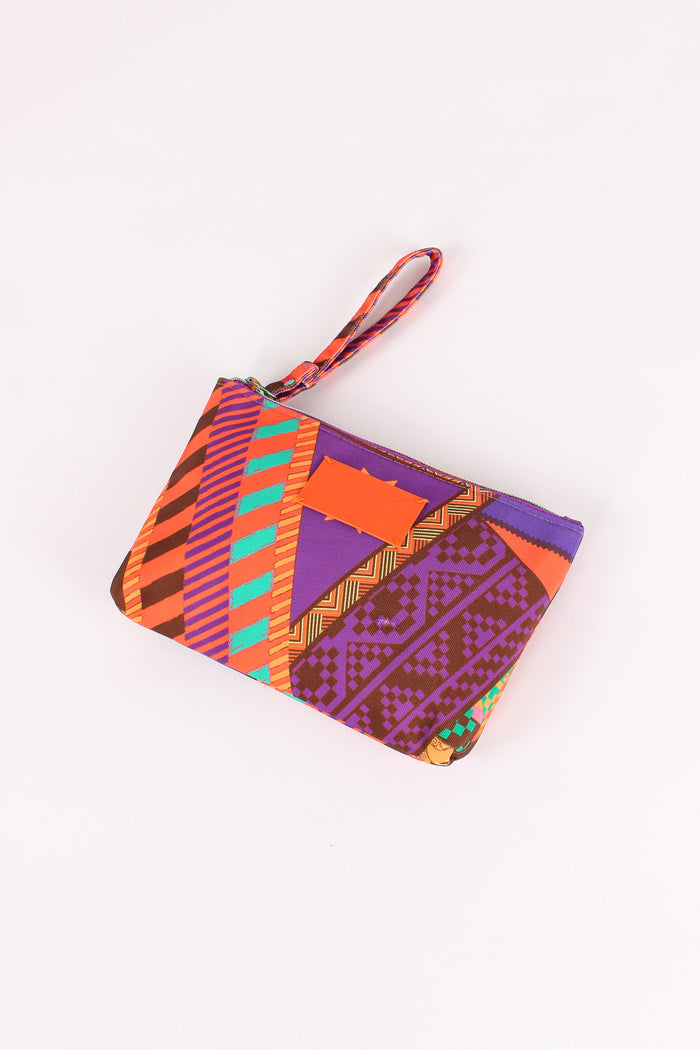 Pochette Mini Fantasia Viola/arancio-4