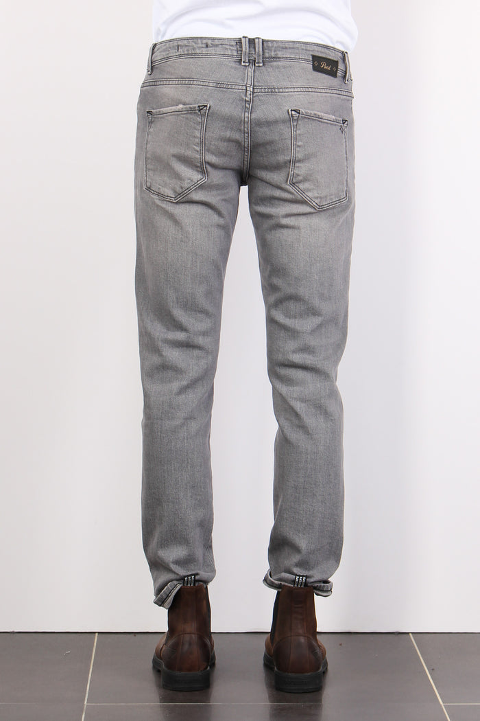 Denim Tapered Fit Denim Grigio-3