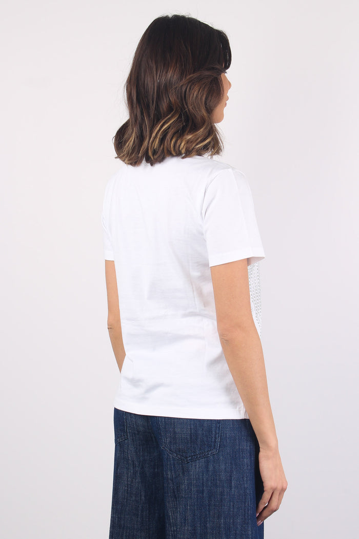 Aras T-shirt Strass White-11
