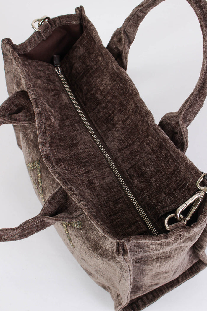 Shopping Media Velluto Fango-5