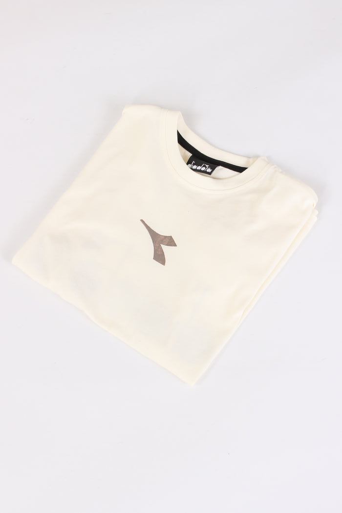 T-shirt Cotone Crema-3