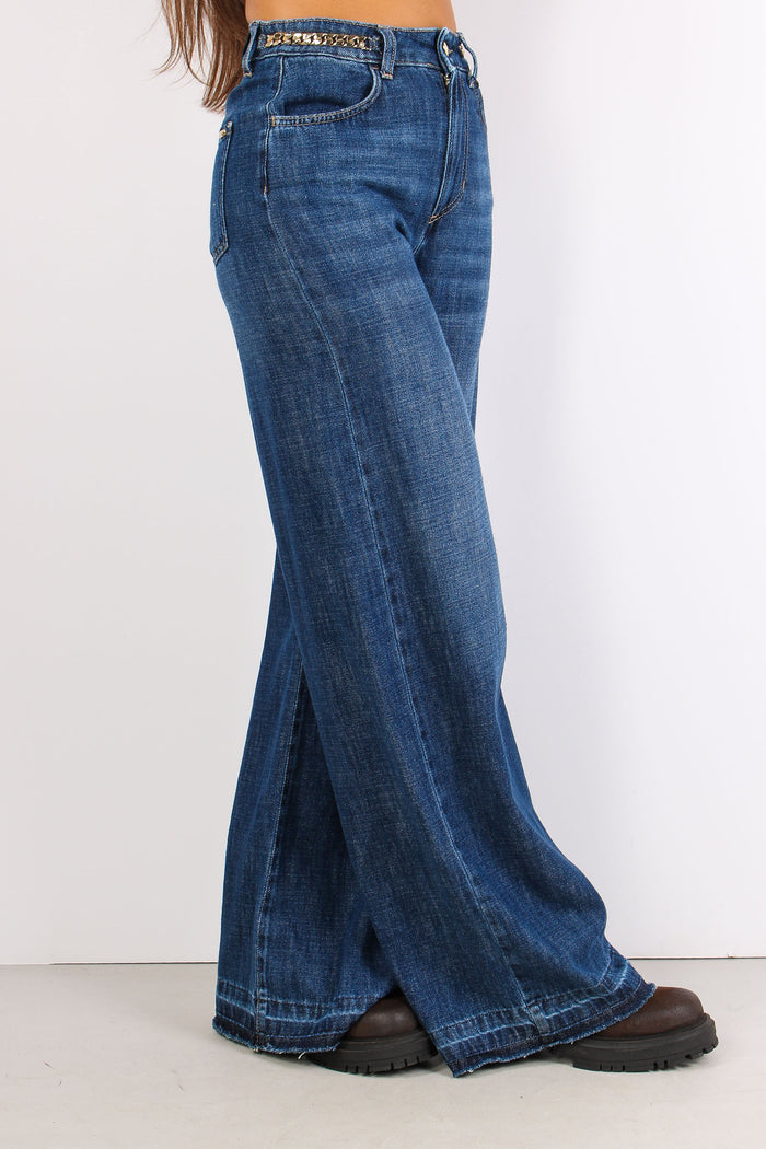 Lullucat Denim Palazzo Catena Denim Scuro-9