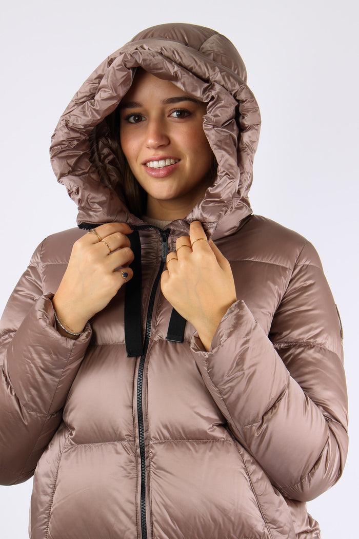Piumino Nylo Cangiante Taupe-8