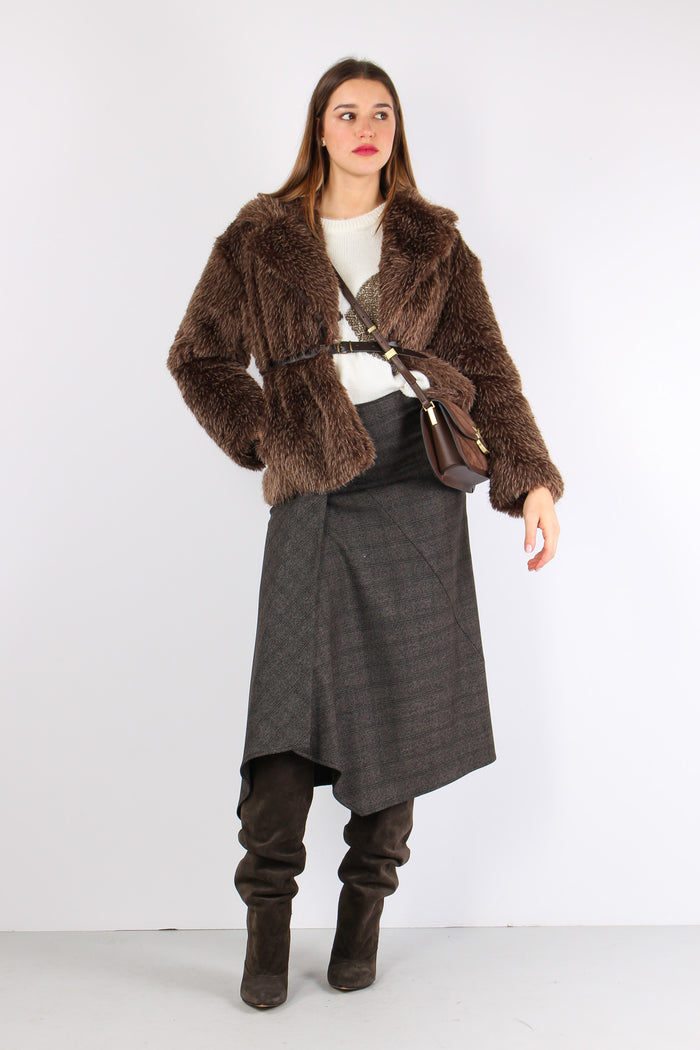 Pelliccia Cintura Moro