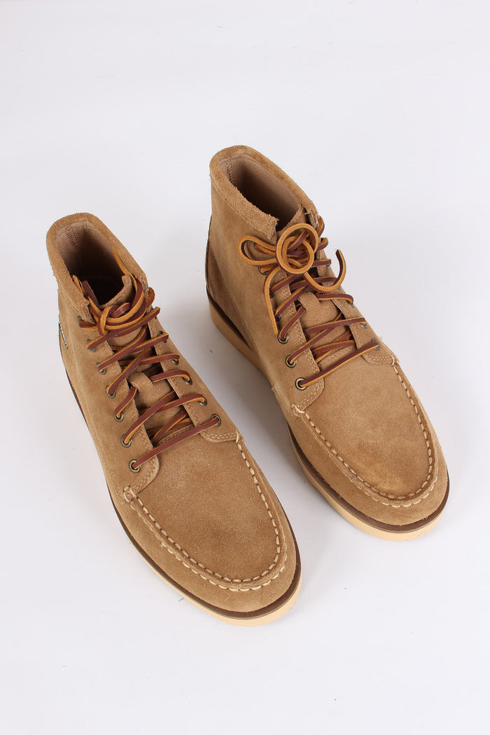 Stivaletto Camoscio Allacciato Beige Camel-2