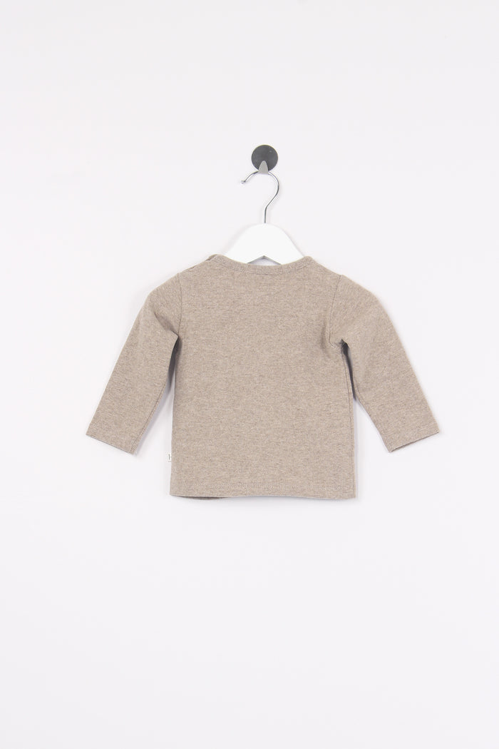 T-shirt Cotone Taupe-2