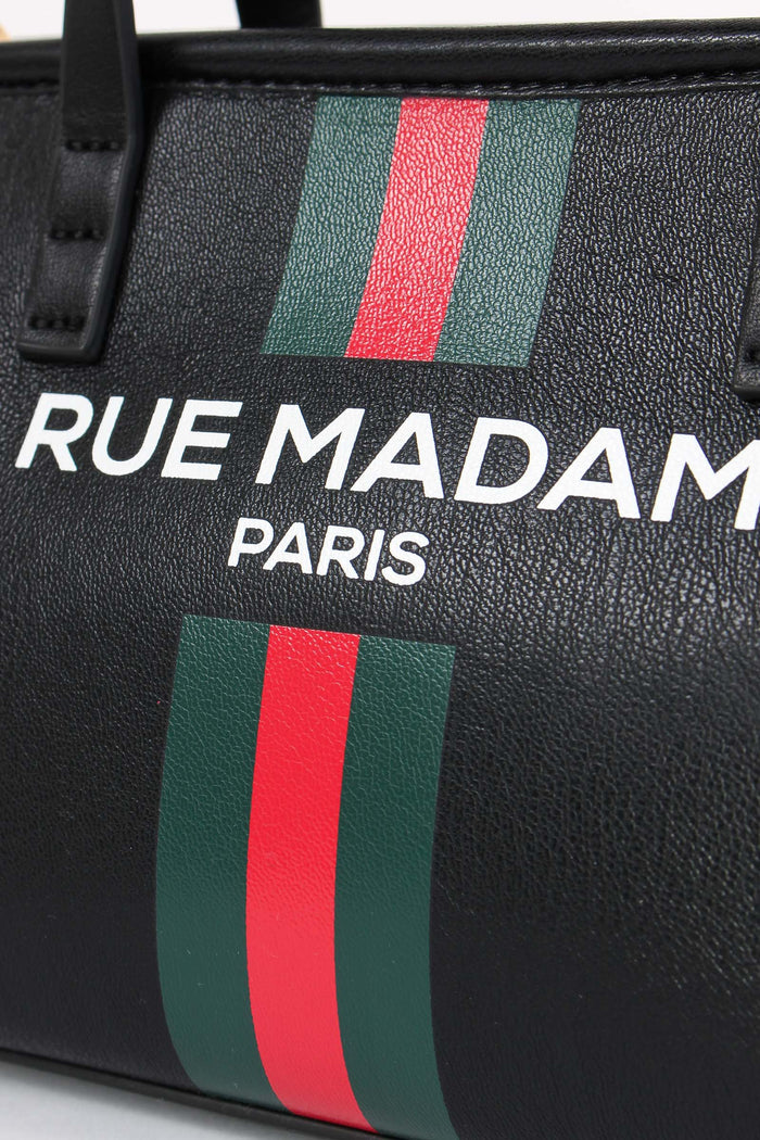 Mini Shopping Banda Monogram Black-5