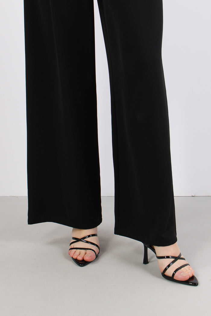 Pantalone Viscosa Tasche Nero-8