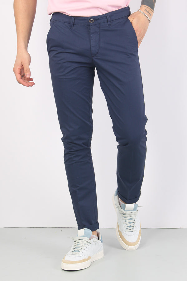 Pantalone Chino Leggero Blu-2