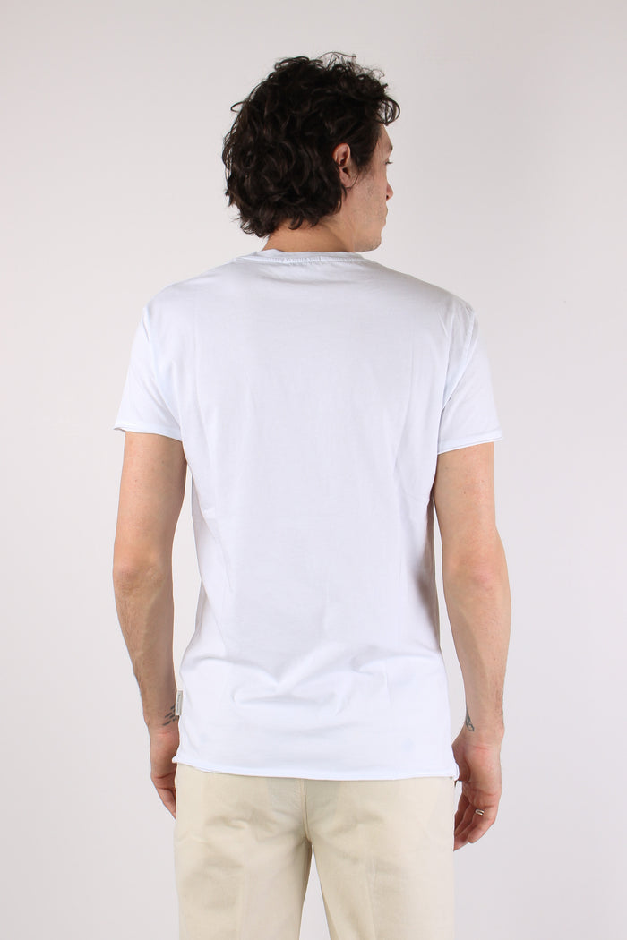T-shirt Patch Fiat 500 Bianco-5