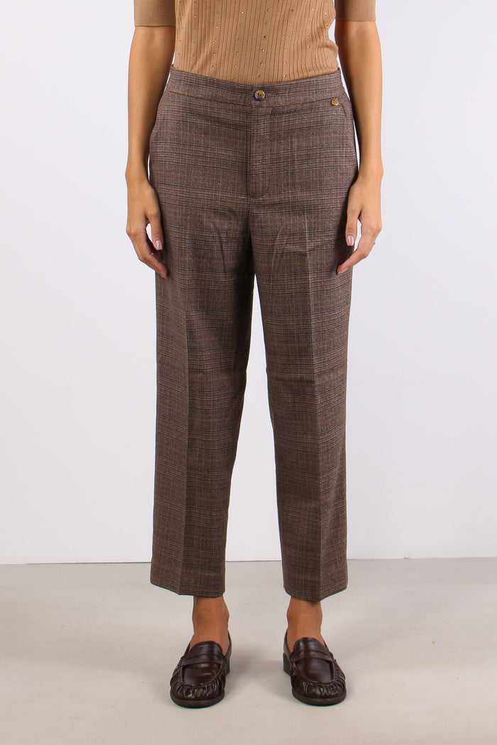 Pantalone Sigaretta Quadri Tartan-2