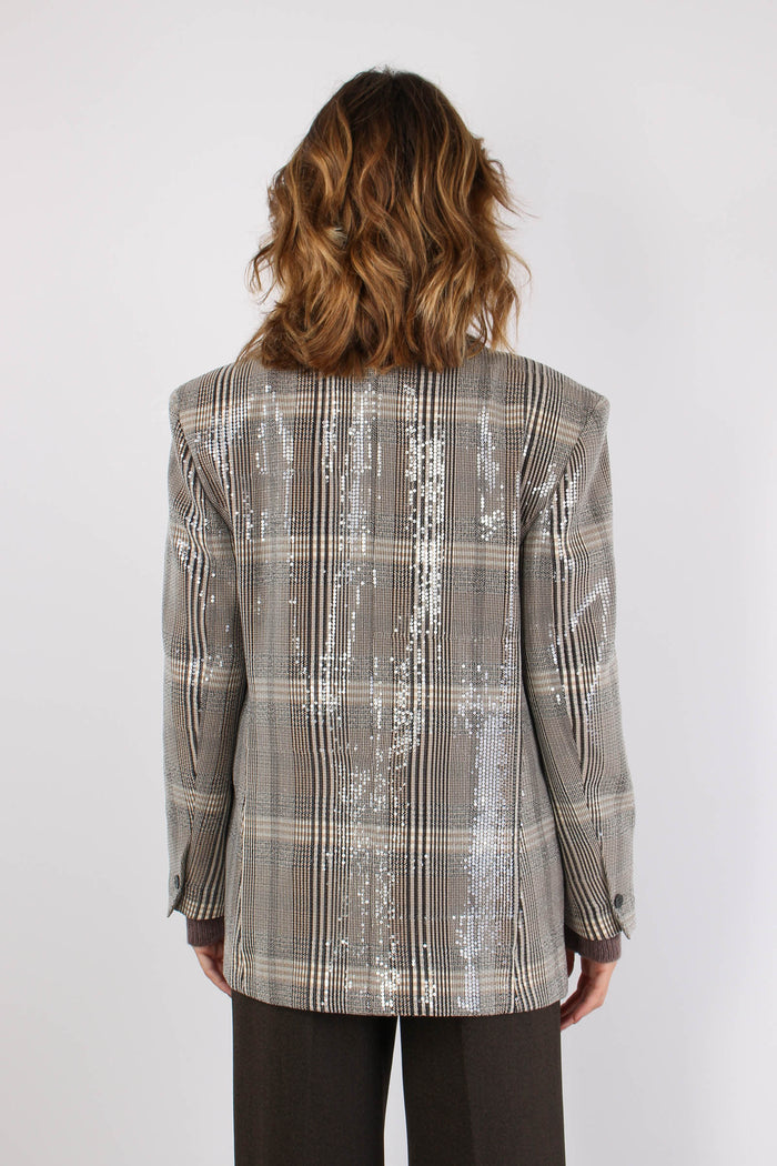 Giacca Galles Paillettes Tartan-5