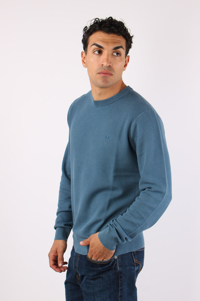Maglia Girocollo Punto Riso Avio-6