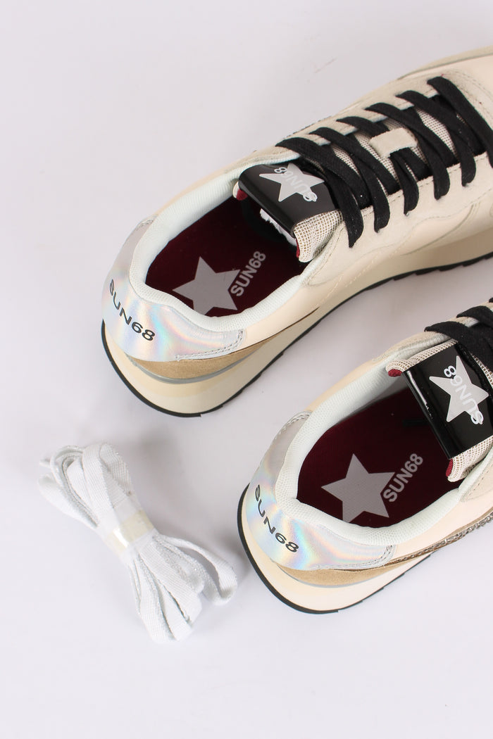 Sneakers Stargirl Strass Logo Bianco-4